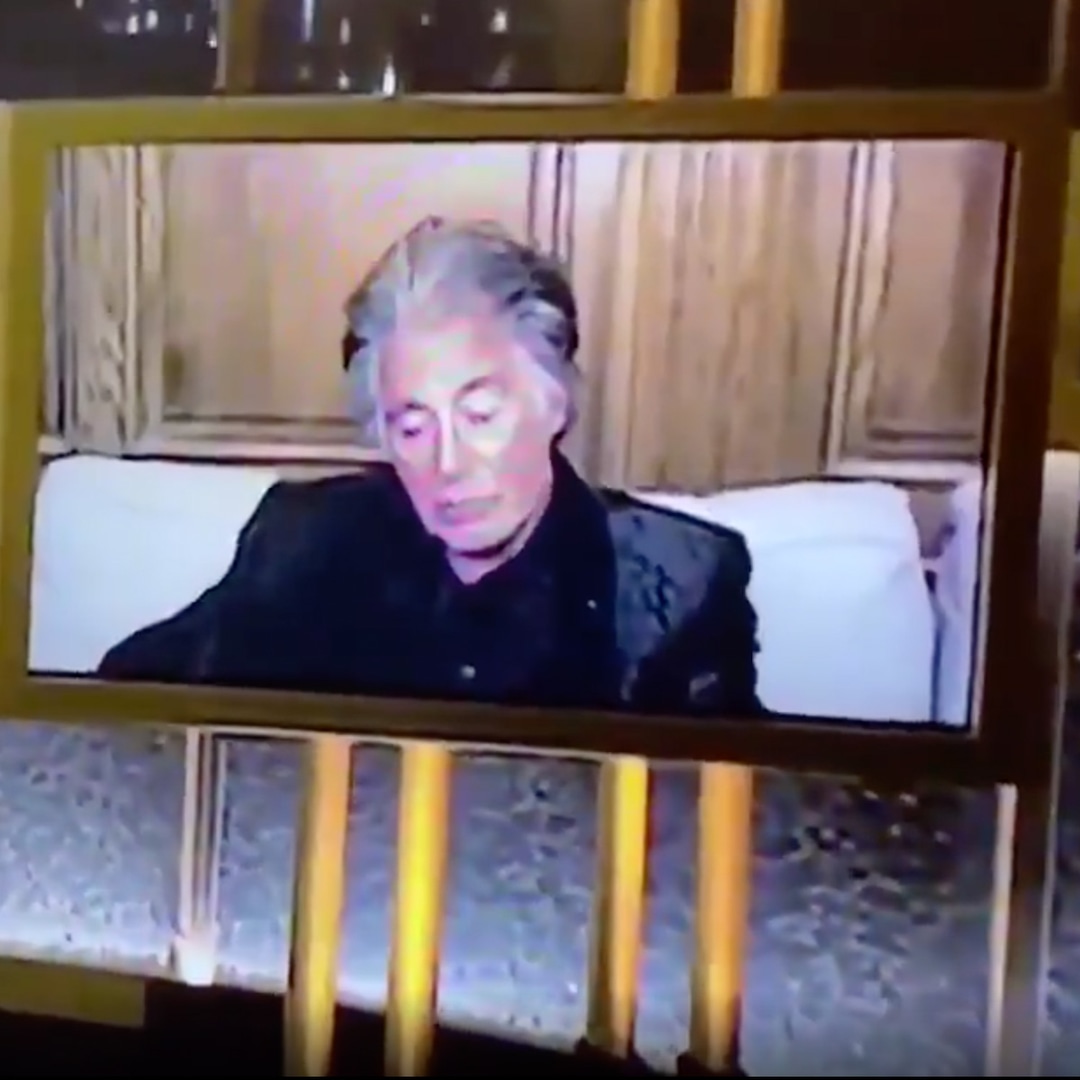 Did the globe cameras catch Al Pacino taking a nap?  You decide